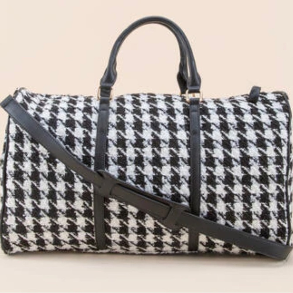 Francesca’s houndstooth duffle